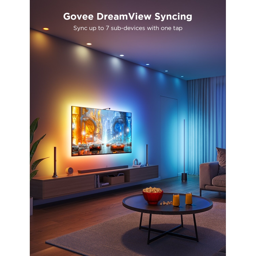Govee - KOMPLEKTAS 2x Backlight TV 55-65" SMART LED foninis apšvietimas RGBICW Wi-Fi