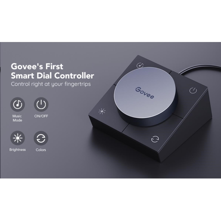 Govee - KOMPLEKTAS 2x Smart Gaming Wi-Fi LED RGBIC Panels + Smart Dual + nuotolinio valdymo pultas