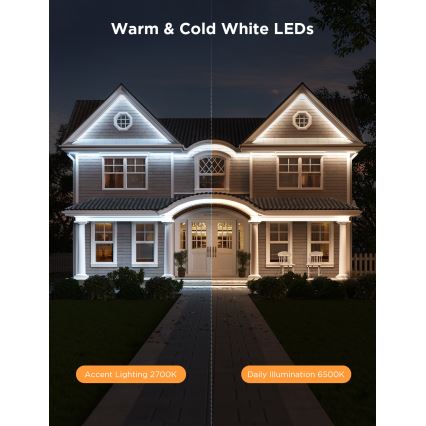 Govee - Lauko Pro SMART RGBICWW lauko LED juosta 10m 2700-6500K Wi-Fi IP65