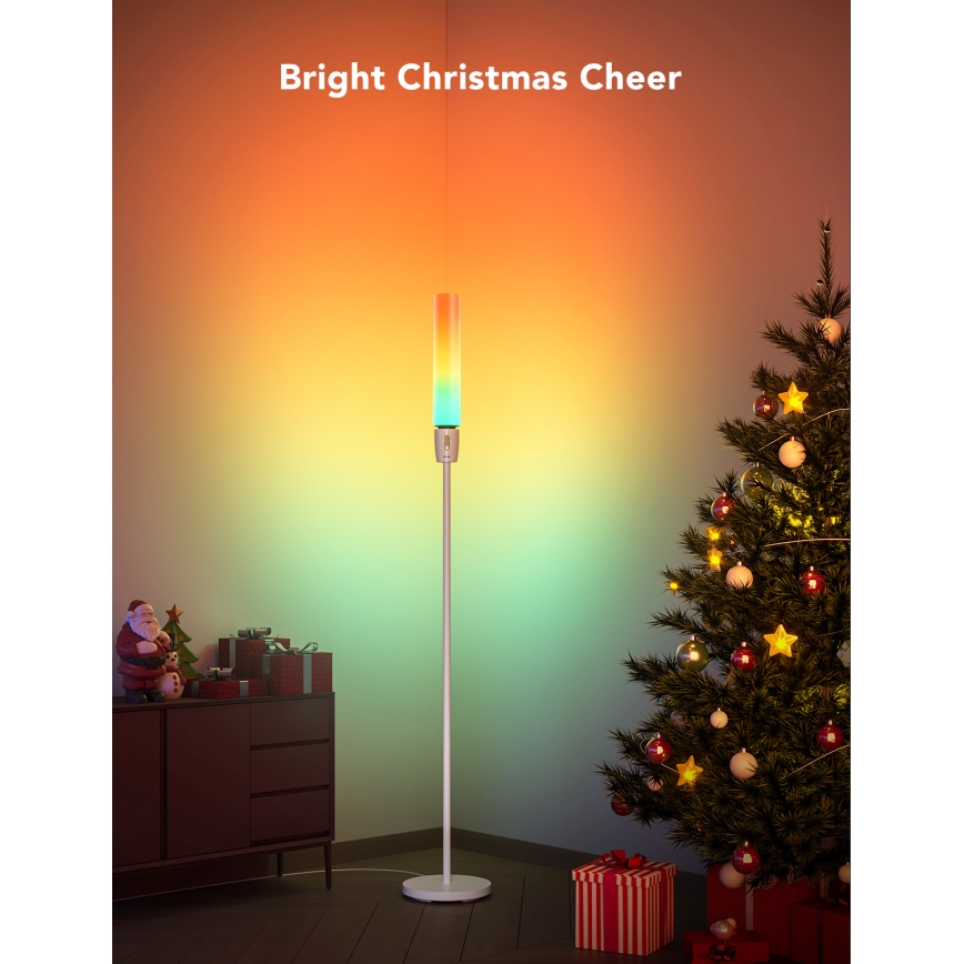Govee - LED pritemdomas toršeras CYLINDER SMART RGBICWW 2200-6500K
