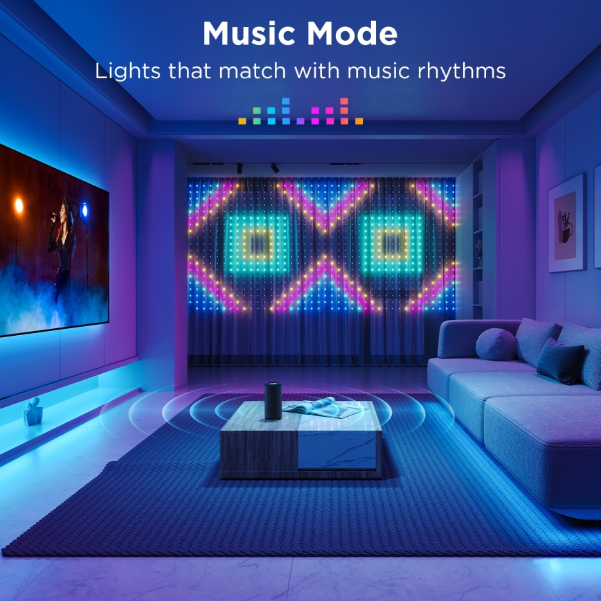 Govee - LED RGB Pritemdomas lauko Dekoratyvinė girlianda LED/15W/230V IP65 Wi-Fi