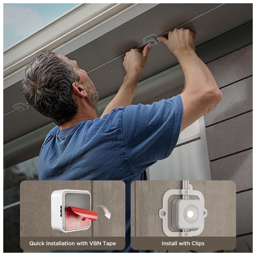 Govee - LED RGBIC girliandos su nukreiptomis lemputėmis, 30m, Wi-Fi, Matter, IP67