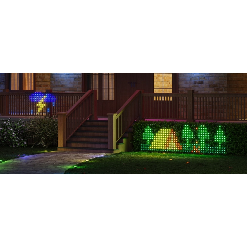Govee - LED RGBIC Lauko apšvietimo tinklas 143x85cm Wi-Fi Matter IP65