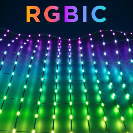 Govee - LED RGBIC Lauko apšvietimo tinklas 143x85cm Wi-Fi Matter IP65