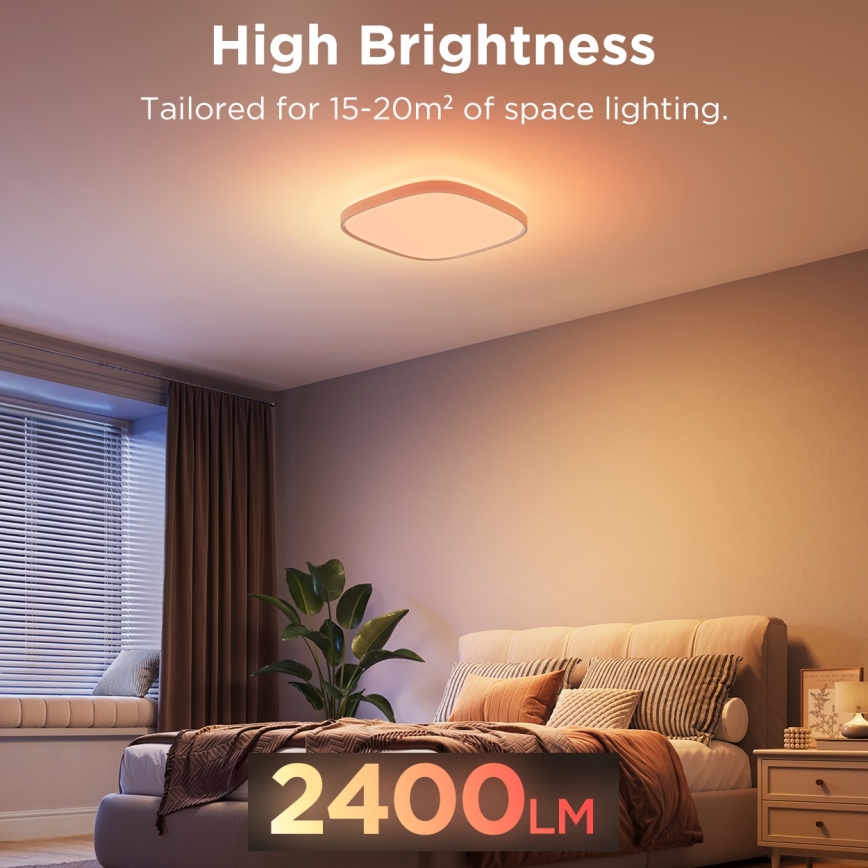 Govee - LED RGBIC Pritemdomas lubinis šviestuvas LED/24W/230V 2700-6500K Wi-Fi