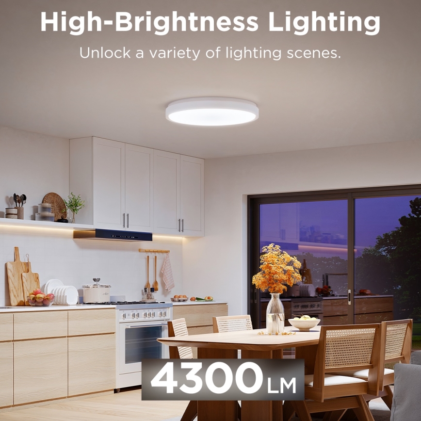 Govee - LED RGBIC Pritemdomas lubinis šviestuvas LED/49W/230V 2700-6500K Wi-Fi