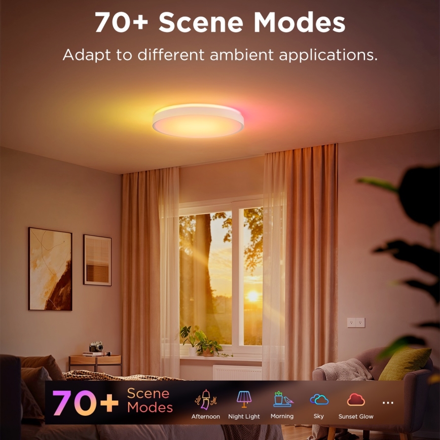 Govee - LED RGBIC Pritemdomas lubinis šviestuvas LED/49W/230V 2700-6500K Wi-Fi