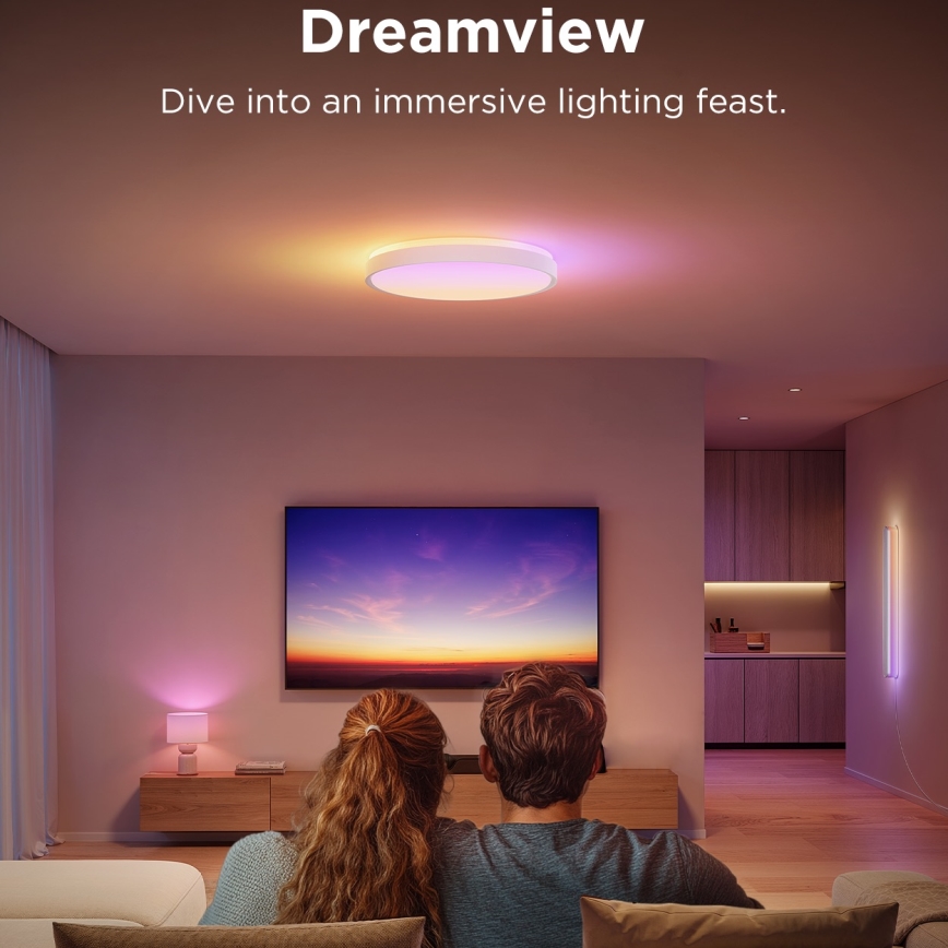Govee - LED RGBIC Pritemdomas lubinis šviestuvas LED/49W/230V 2700-6500K Wi-Fi