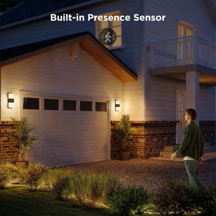 Govee - LED RGBIC Reguliuojamas lauko sieninis šviestuvas su jutikliu MATTER LED/230V IP65 2700-6500K Wi-Fi