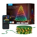 Govee - LED RGBICW Lauko Kelėdinė girlianda 2700-6500K 20m Wi-Fi Matter IP66