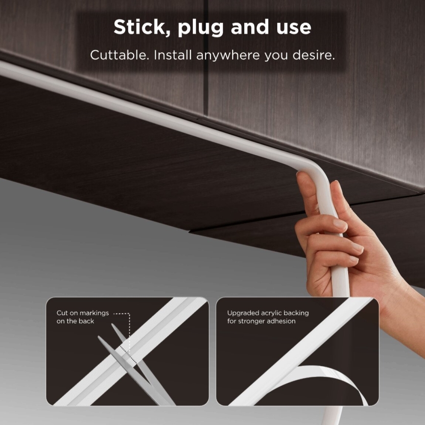 Govee - LED RGBICW Reguliuojama juostelė COB 3780 diodai 3m Wi-Fi Matter