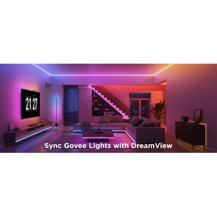 Govee - LED RGBICW Reguliuojama juostelė COB 3780 diodai 3m Wi-Fi Matter