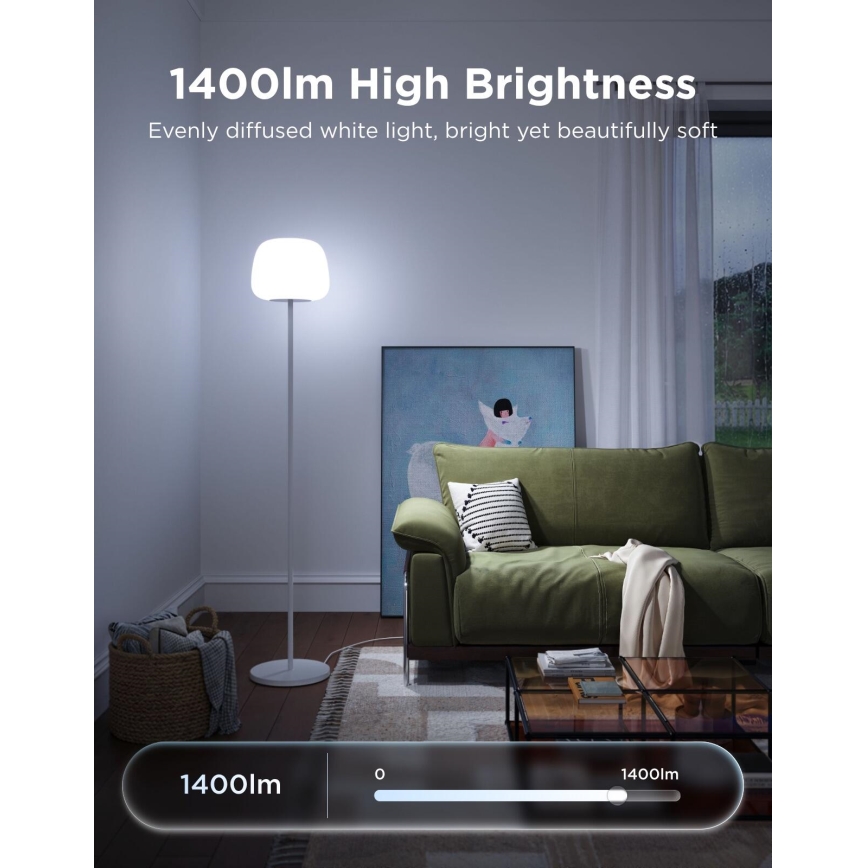 Govee - LED RGBICWW reguliuojama grindinė lempa LANTERN MATTER LED/24W/230V Wi-Fi 160 cm