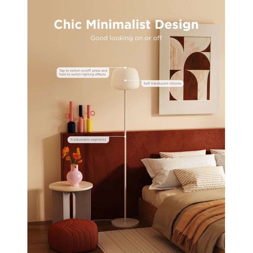 Govee - LED RGBICWW reguliuojama grindinė lempa LANTERN MATTER LED/24W/230V Wi-Fi 160 cm