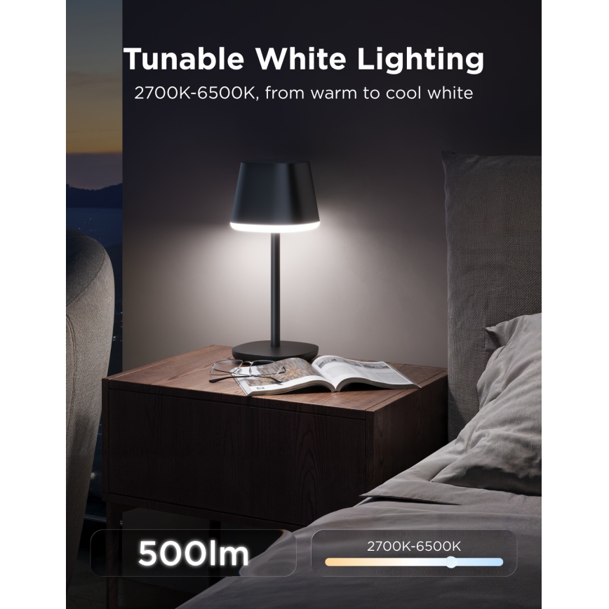 Govee - LED RGBICWW Reguliuojama stalinė lempa CLASSIC MATTER LED/10W/5V 4800mAh Wi-Fi