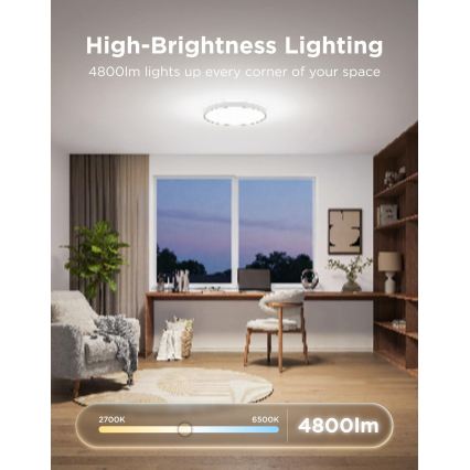 Govee - LED RGBICWW Reguliuojamas lubinis šviestuvas LED/55W/230V skers. 46 cm Matter Wi-Fi