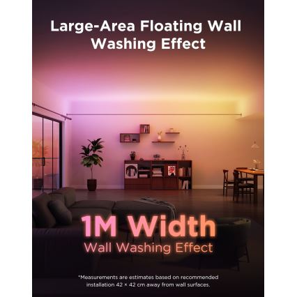 Govee - LED RGBICWW Pakabinama juosta LED/36W/24V 4m Skyline Matter Wi-Fi