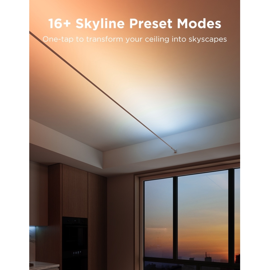 Govee - LED RGBICWW Pakabinama juosta LED/36W/24V 4m Skyline Matter Wi-Fi