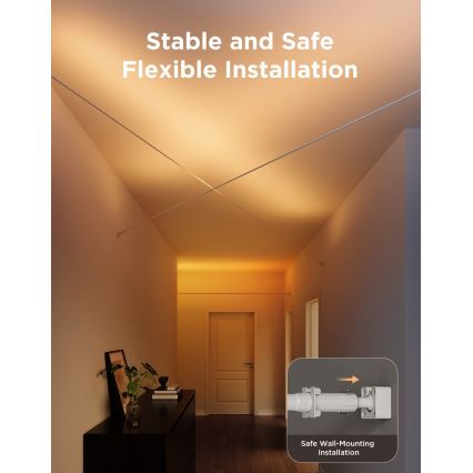 Govee - LED RGBICWW Pakabinama juosta LED/36W/24V 4m Skyline Matter Wi-Fi