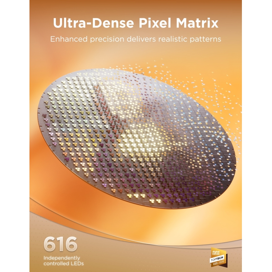 Govee - LED RGBICWW Reguliuojamas lubinis šviestuvas LED/55W/230V skersmuo 53 cm Matter Wi-Fi