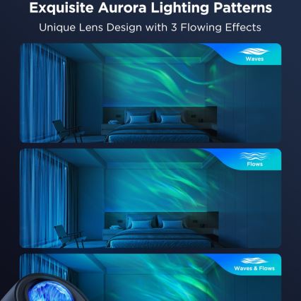 Govee - LED RGBW Galaxy Apšvietimas Projector Pro Wi-Fi Matter