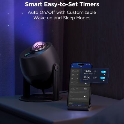 Govee - LED RGBW Galaxy Apšvietimas Projector Pro Wi-Fi Matter