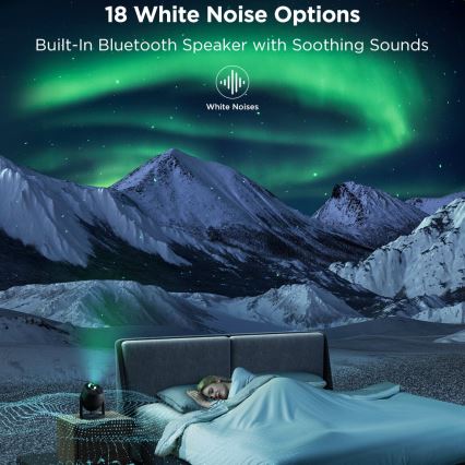 Govee - LED RGBW Galaxy Apšvietimas Projector Pro Wi-Fi Matter