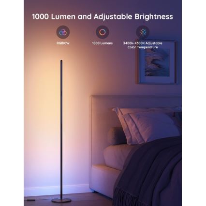 Govee - LED RGBW Pritemdoma pastatoma lempa LITE MATTER LED/24W/230V Wi-Fi 36 cm