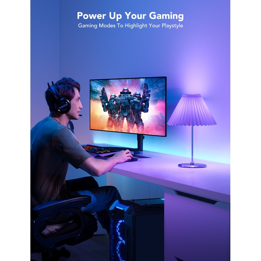 Govee - LED RGBWW pritemdoma lemputė Smart MATTER E27/9W/230V 2700-6500K Wi-Fi
