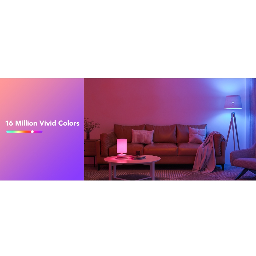 Govee - LED RGBWW pritemdoma lemputė Smart MATTER E27/9W/230V 2700-6500K Wi-Fi