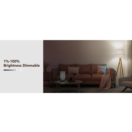 Govee - LED RGBWW pritemdoma lemputė Smart MATTER E27/9W/230V 2700-6500K Wi-Fi