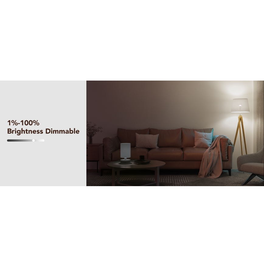 Govee - LED RGBWW pritemdoma lemputė Smart MATTER E27/9W/230V 2700-6500K Wi-Fi