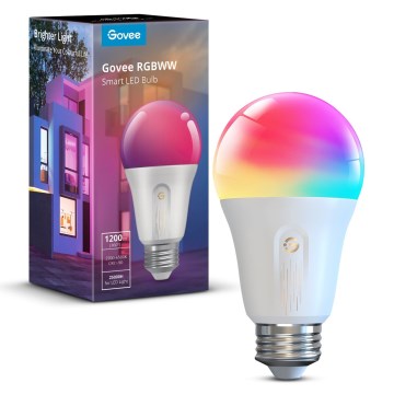 Govee - LED RGBWW Pritemdoma lemputė Smart MATTER E27/12W/230V 2700-6500K Wi-Fi