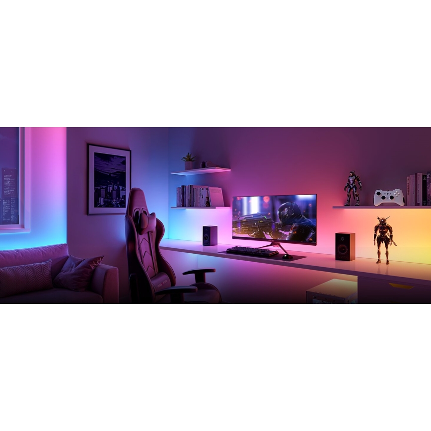Govee - LED RGBWWIC Pritemdoma prailginimo juostelė Strip Light 2 Pro 1m Wi-Fi Matter