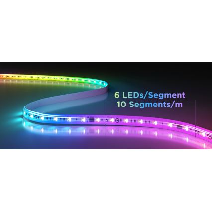 Govee - LED RGBWWIC Pritemdoma prailginimo juostelė Strip Light 2 Pro 1m Wi-Fi Matter
