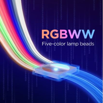 Govee - LED RGBWWIC Pritemdoma prailginimo juostelė Strip Light 2 Pro 1m Wi-Fi Matter