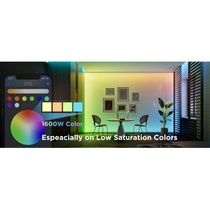 Govee - LED RGBWWIC Reguliuojama juostelė Juostelė Apšvietimas 2 Pro 5m Wi-Fi Matter