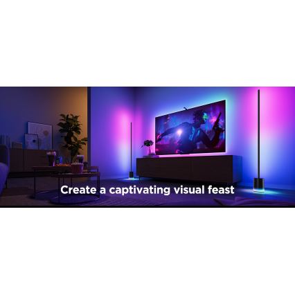 Govee - LED pritemdomas toršeras Smart MATTER LED RGBICWW 2200-6500K Wi-Fi + nuotolinio valdymo pultas