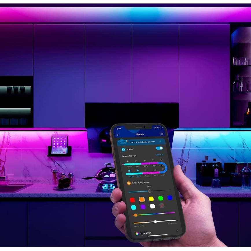 Govee - M1 PRO PREMIUM Smart RGBICW+ LED juosta 2m Wi-Fi Matter