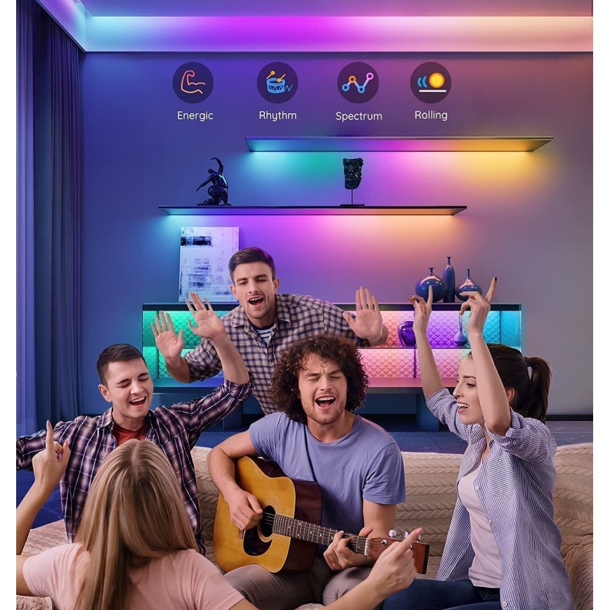 Govee - M1 PRO PREMIUM Smart RGBICW+ LED juosta 2m Wi-Fi Matter