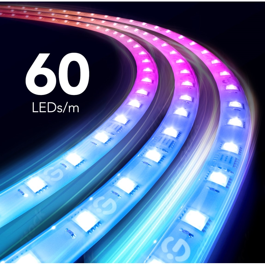 Govee - M1 PRO PREMIUM Smart RGBICW+ LED juosta 2m Wi-Fi Matter