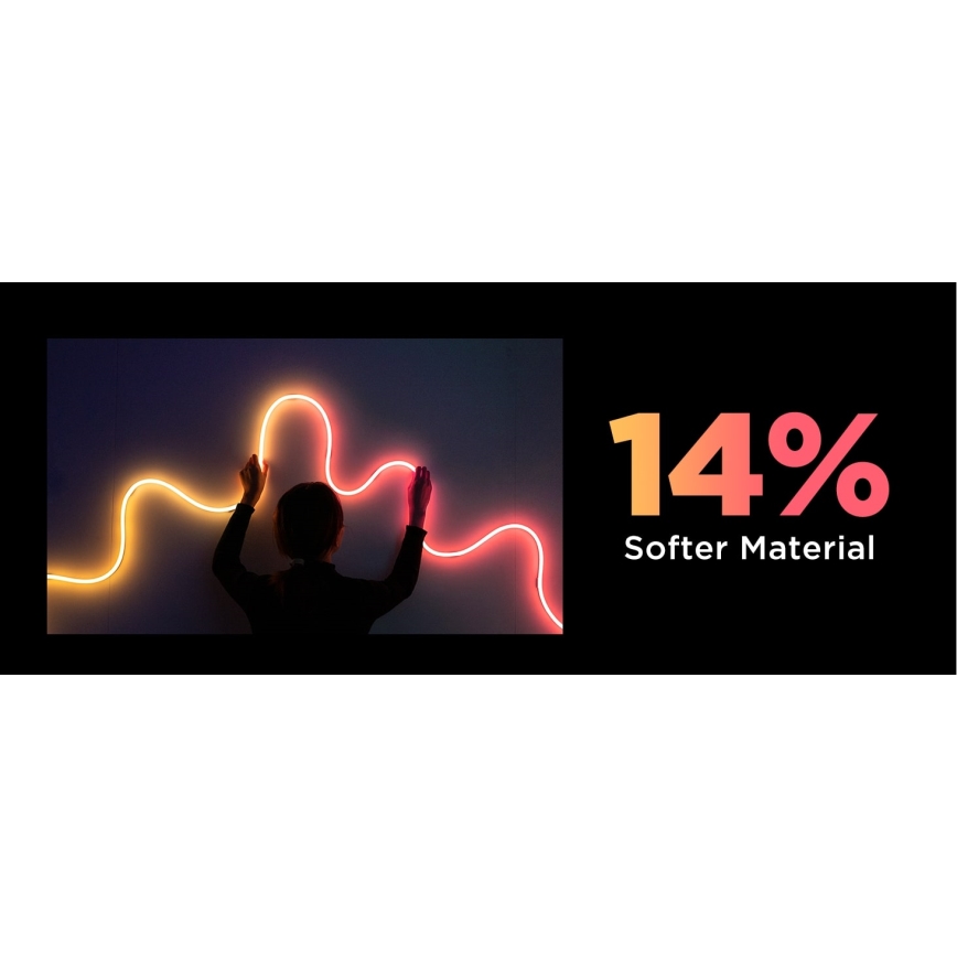 Govee - Neon 2 MATTER lanksti 3 m RGBIC LED juosta su Wi‑Fi