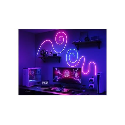 Govee - Neon 2 MATTER lankstoma LED juosta 5m RGBIC Wi-Fi IP67