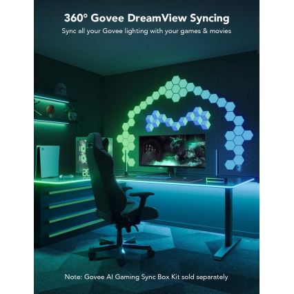 Govee - Neon LED stalo foninis apšvietimas 3m RGBIC Wi-Fi