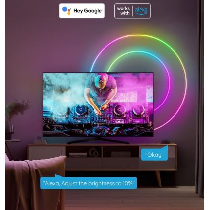 Govee - Neon SMART lankstoma LED juosta RGBIC 2m Wi-Fi IP67