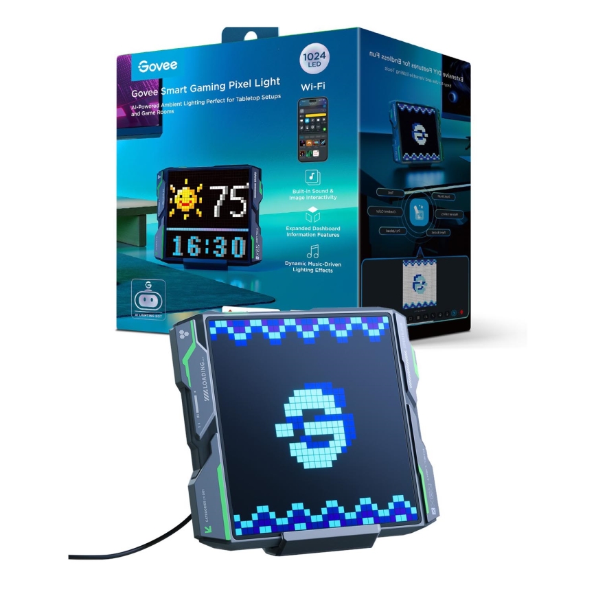 Govee - Pixel Apšvietimas 1024 LED panelė Matter LED/12W/12V Wi-Fi