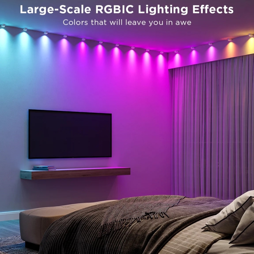 Govee - RGBIC LED Pakabinami šviestuvai 3m Wi-Fi