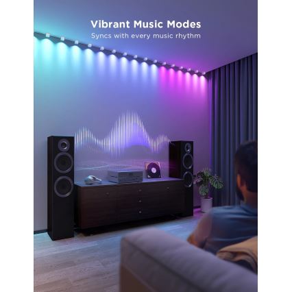 Govee - RGBIC LED Pakabinami šviestuvai 3m Wi-Fi