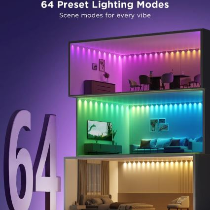 Govee - RGBIC LED Pakabinami šviestuvai 3m Wi-Fi