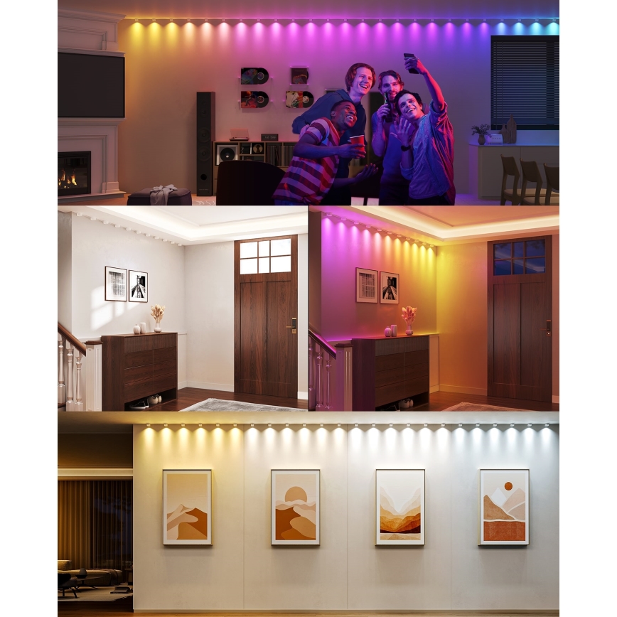 Govee - RGBIC LED Pakabinami šviestuvai 3m Wi-Fi